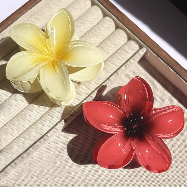 1/2/3 Pcs Hawaiian Gradient Flower Hair Claw Clip Women Fashion Large Hair Clip Girls Hairpin Barrettes Bohemia Hair Accessories - Image 43