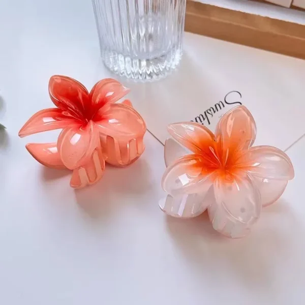 New Hawaiian Gradient Hair Clips Women Flower Hair Claws Shark Hairpins Vacation Beach Style Hairpins Hair Accessories - Image 24