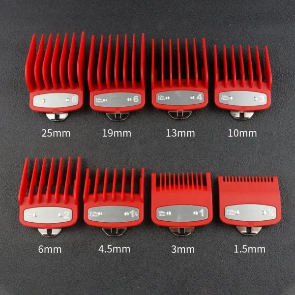 8pcs/set Professional Barber Hair Clipper Guide Combs For Wahl Trimmer Attachment Hair Cutting Limited Comb Salon Haircut Tools - Image 11