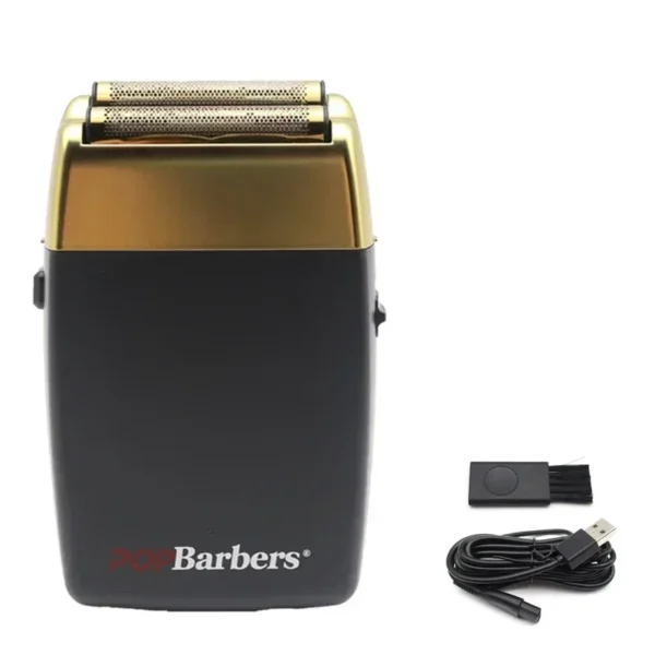 New 11000 RPM 7W Pop Barbers P620 Professional Electric Men's Beard Trimmer Double Foil Shaver Electric Shaver USB Hair Clipper - Image 9