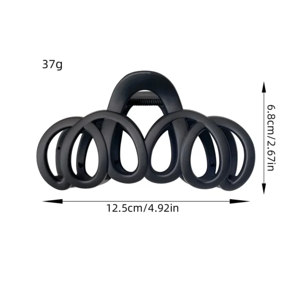 Frosted Hollow Hair Claw Bow Hair Clip Crab Elegant Hairpin Women Barrette Solid Headband Simple Korean Fashion Hair Accessories - Image 6