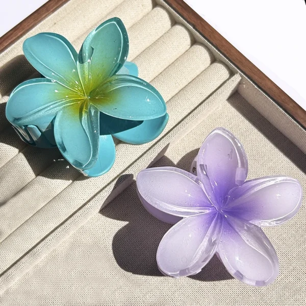 1/2/3 Pcs Hawaiian Gradient Flower Hair Claw Clip Women Fashion Large Hair Clip Girls Hairpin Barrettes Bohemia Hair Accessories - Image 16