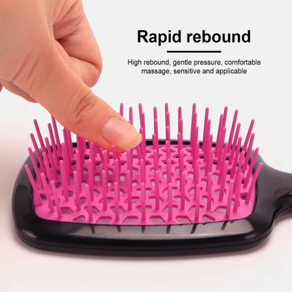 Air Cushion Comb Tangled Hair Comb Hair Brush Massage Anti-static Hollow Out Wet Curly Hair Brushes Barber Styling Tool - Image 4