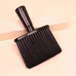 1 hair brush neck hair brush black soft cleaning facial brush suitable for hairdressers and household，Special for real hair wigs