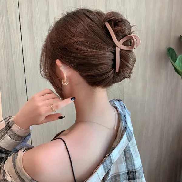 Women Hair Claw Clips Korea Coffee Beige Acrylic Large Hair Claw Hairpin Geometric Barrettes Crab Girl Headwear Hair Accessories - Image 62