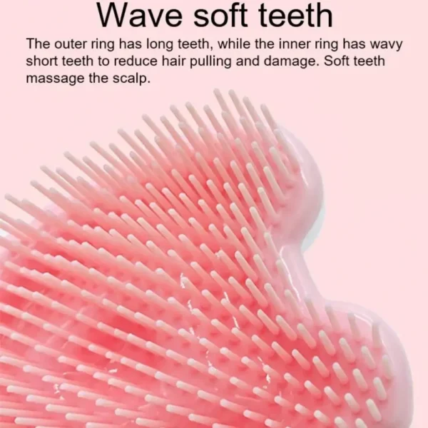 Anti Tangle Hair Brush Cute Professional Angel Hairdressing Styling Tool Anti-static Massage Comb Salon Hairdressing - Image 2