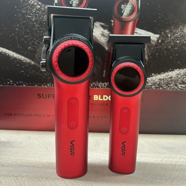 VGR 001 977 new hair trimming set high-end men's hair clipper intelligent digital display electric pusher carving and whitening - Image 23