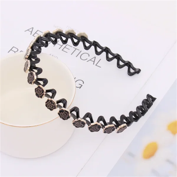 Fashion Pearl Non-Slip Rhinestone Hairbands Elastic Flower Women Hair Hoop Bands Headband Bezel Girls Hair Accessories Headdress - Image 13