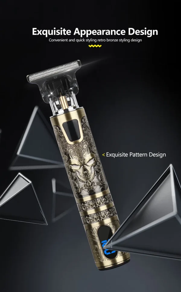 T9 LCD Electric Hairdresser Oil Shaving Head Electric Pusher Carving Electric Pusher Clipper Hair Precision Trimmer for Men Care - Image 31