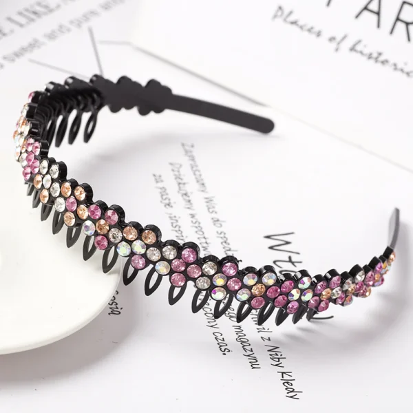 Fashion Pearl Non-Slip Rhinestone Hairbands Elastic Flower Women Hair Hoop Bands Headband Bezel Girls Hair Accessories Headdress - Image 24