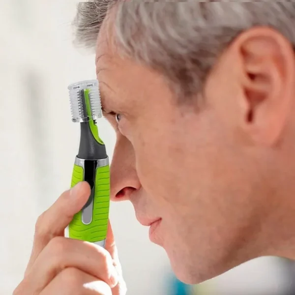 Male Nose Hair Trimmer 2in1 Facial Epilator - Rechargeable, Waterproof, Portable - Nose Hair, Ear Hair, Eyebrow Hair Chin Hair - Image 3