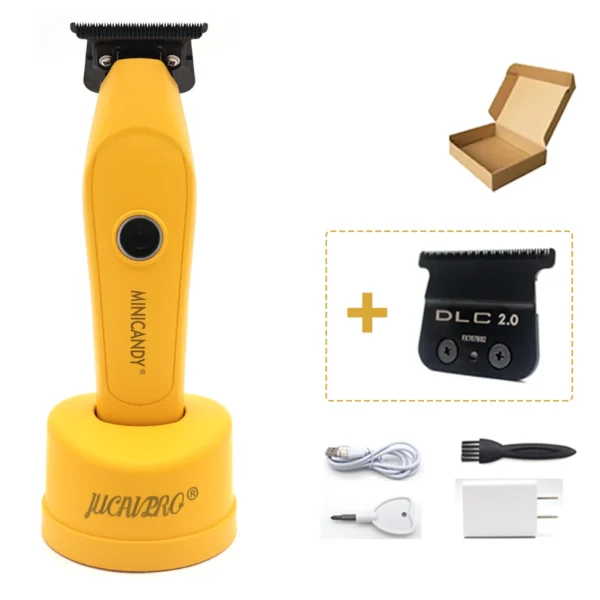 JUCAI MINICANDY JC-08 Professional Men's Hair Clipper DLC Blade Brushless Motor with Base Charger Hair Trimmer Finishing Machine - Image 23