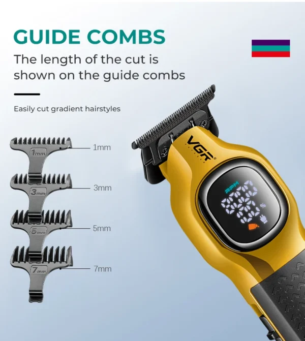 VGR Beard Trimmer Kit 886T Man Hair Clippers Set Vgr 340 Haircut Machine Rechargeables Full Set 37 - Image 14
