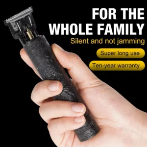 Vintage USB Charging Electric Hair Trimmer Portable Barber Clipper Professional Haircut Machine for Men - Boyfriend Gift