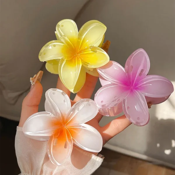 1/2/3 Pcs Hawaiian Gradient Flower Hair Claw Clip Women Fashion Large Hair Clip Girls Hairpin Barrettes Bohemia Hair Accessories - Image 5