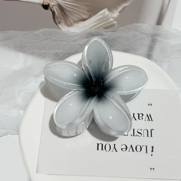 Korean Hawaiian Gradient Flower Hair Claw Clip For Women Girl Fashion Plastic Non Slip Hold Hairpin Barrette Hair Accessories - Image 17