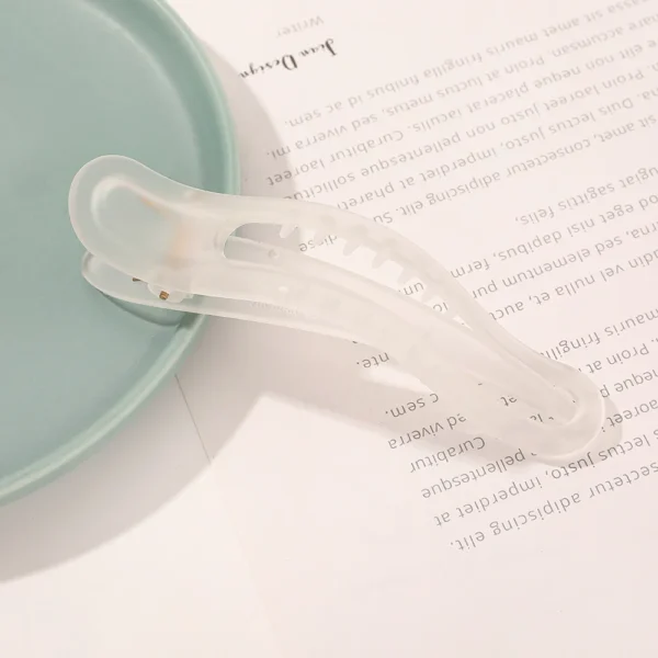 New Acrylic Matte Duckbill Hair Claws Barrettes Bow Solid Color Hair Clips Hair Accessories For Women Hairpin Ponytail Headwear - Image 14