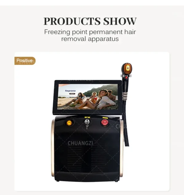 3000W High Power Ice Cooling 755 808 1064 Device Diode Laser Epilator Wavelength Painless 808nm Hair Removal Machine - Image 18