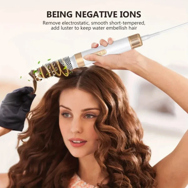 Tinsol 7 In 1 Hair Dryer Brush Brushless High Speed Hair Dryer with Diffuser Ionic Blow Dryer Hot Air Styling Comb Hair Curler - Image 13