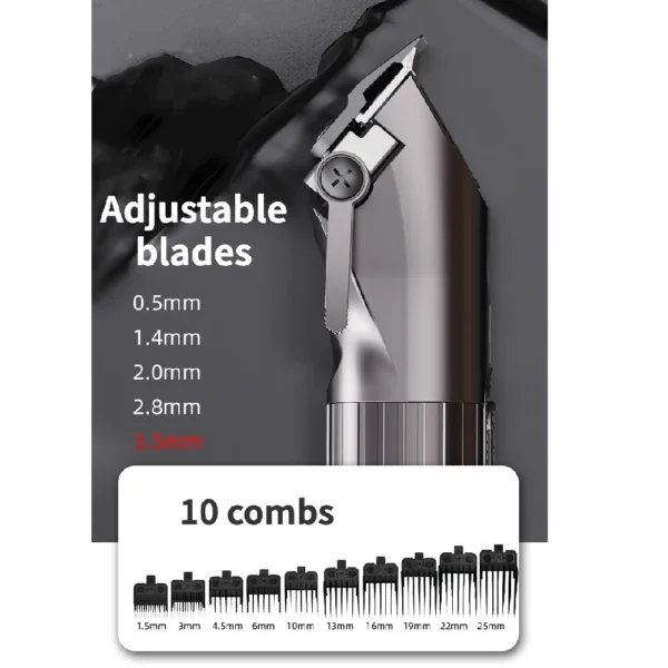 M8F MADESHOW Hair Clippers for Men,Barber Clippers Set,Mens Cordless wireless Hair Clipper for Barbers Haircut Kit Fade - Image 4