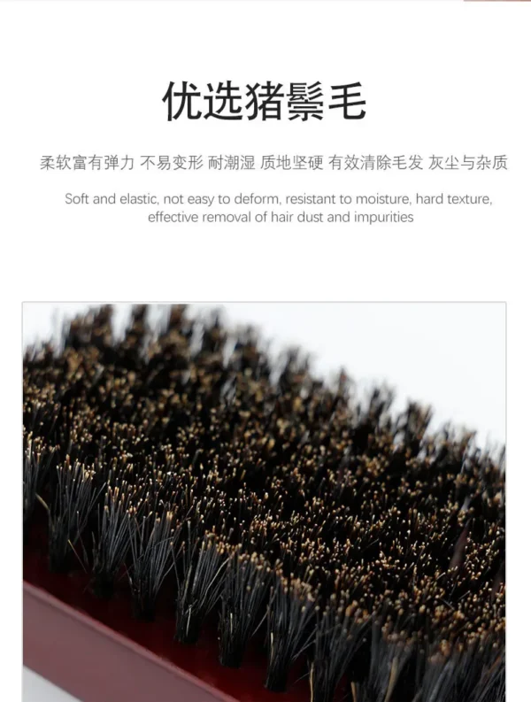 Men Beard Brush Wood Handle Boar Bristle Moustache Cleaning Brush Hairdressing Anti Static Barber Hair Styling Comb Tool - Image 11