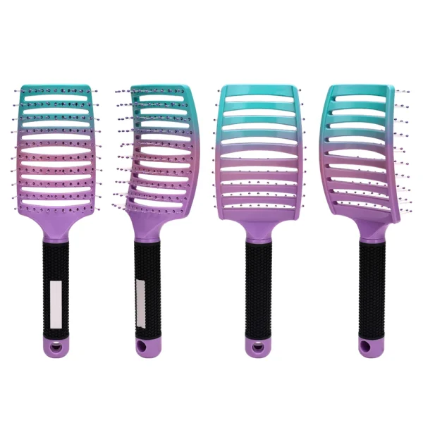 Barber Hair Brush Scalp Massage Comb Women Nylon Pig Sideburns Wet Curly Hair Brush Hairy Big Bend CombStyling Tools ﻿ ﻿ - Image 19