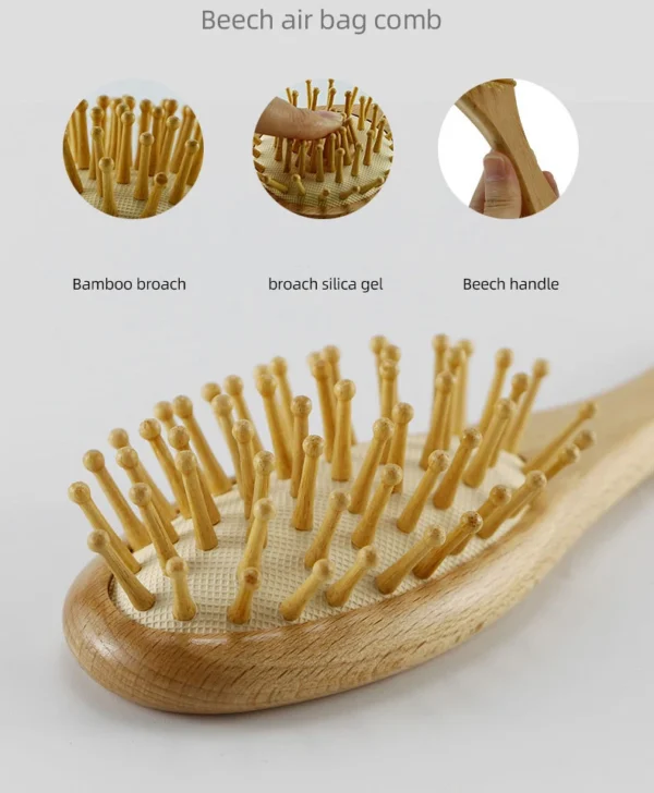 Personalized Wooden Baby Brush Custom Name Baby Wool Comb New Born Hair Brush Infant Head Massager Bath Brush Comb for Kids - Image 24