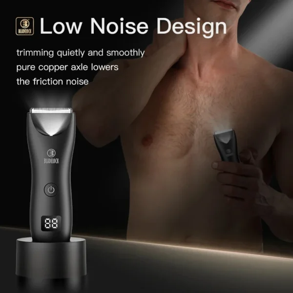 Professional Groin Body Hair Trimmer Ball Shaver for Men Body Grooming Clipper Rechargeable Ceramic Trimmer Bikini Epilator - Image 2