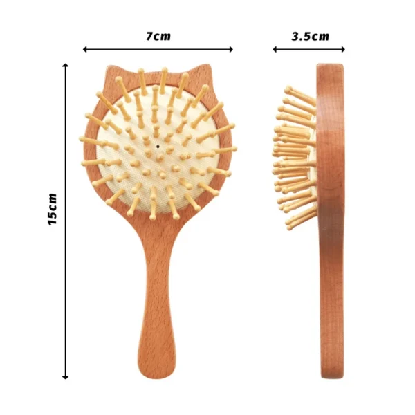 Personalized Wooden Baby Brush Custom Name Baby Wool Comb New Born Hair Brush Infant Head Massager Bath Brush Comb for Kids - Image 19