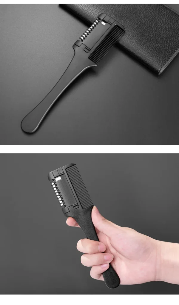 1pc Hair Cutting Comb Hair Brushes with Razor Blades Hair Trimmer Cutting Thinning Tools Barbershop Hair Salon Styling Tool Comb - Image 30