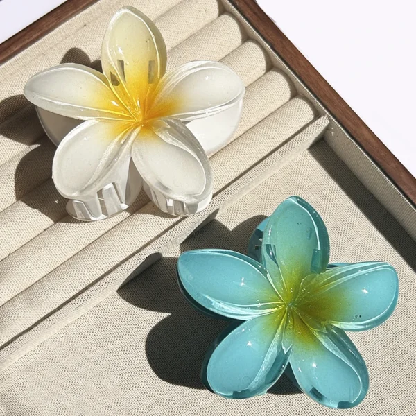 1/2/3 Pcs Hawaiian Gradient Flower Hair Claw Clip Women Fashion Large Hair Clip Girls Hairpin Barrettes Bohemia Hair Accessories - Image 41