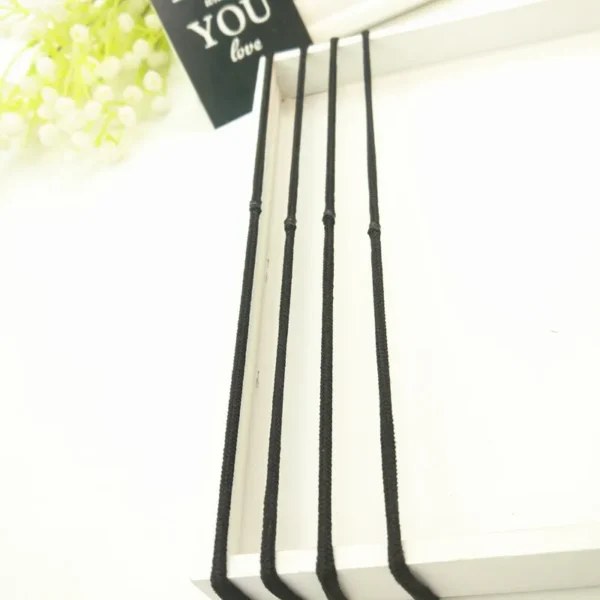 10/30/50pcs 4MM Black Ponytail Holder Elastic Hair Bands Scrunchies For Women Men Girl Lady Hairband Leagues Headband Accessory - Image 17