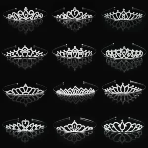 Beautiful Cute Kid Princess Tiaras and Crowns Crystal Headband Bridal Crown Wedding Party Hair Accessories Girls Fashion Jewelry