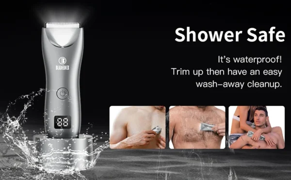 Professional Groin Body Hair Trimmer Ball Shaver for Men Body Grooming Clipper Rechargeable Ceramic Trimmer Bikini Epilator - Image 13