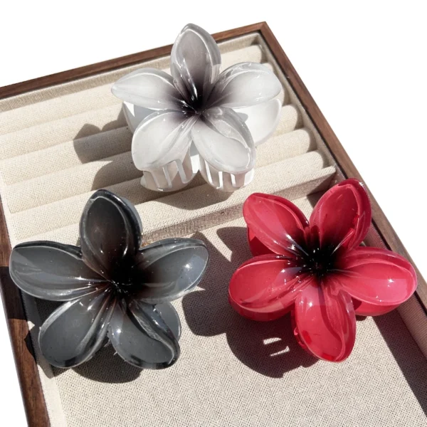 1/2/3 Pcs Hawaiian Gradient Flower Hair Claw Clip Women Fashion Large Hair Clip Girls Hairpin Barrettes Bohemia Hair Accessories - Image 20