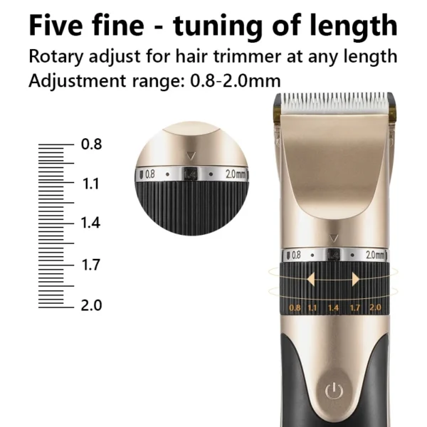 Hair Clipper Electric Barber Hair Trimmers For Men Adults Kids Cordless Rechargeable Hair Cutter Machine Professional - Image 20