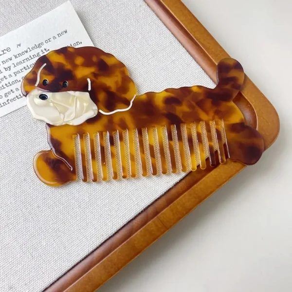 Pointed Tail Comb Tulip Acetate Comb Animal Puppy Makeup Comb Hair Accessories Wide Toothed Hairdressing Combs Household - Image 49