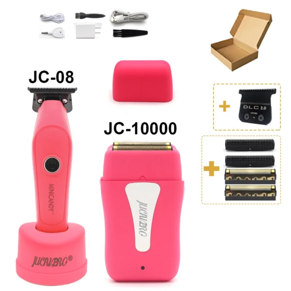 JUCAI MINICANDY JC-08 Professional Men's Hair Clipper DLC Blade Brushless Motor with Base Charger Hair Trimmer Finishing Machine - Image 20