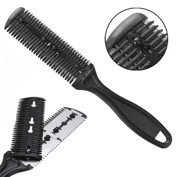 1pc Hair Cutting Comb Hair Brushes with Razor Blades Hair Trimmer Cutting Thinning Tools Barbershop Hair Salon Styling Tool Comb - Image 16