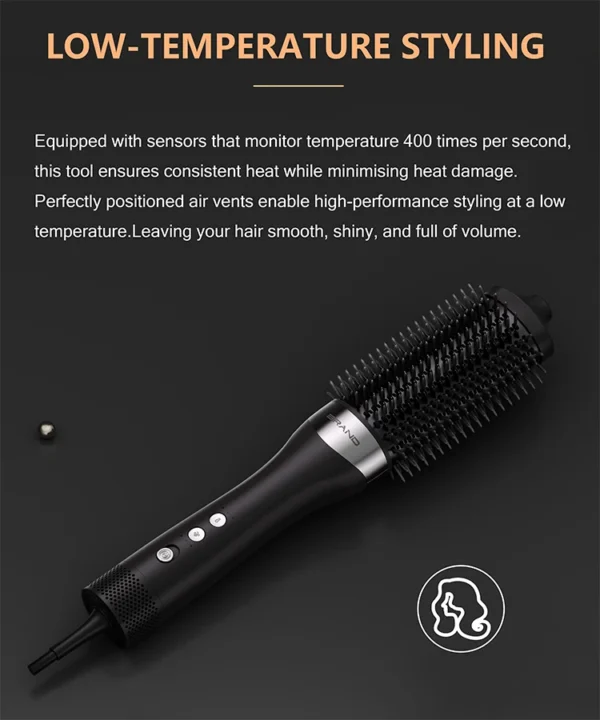 TINSOL New 3-in-1 hot air comb hair straightener curling iron constant temperature hair care lasting styling air anion comb - Image 16