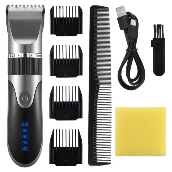 Hair Clipper Electric Barber Hair Trimmers For Men Adults Kids Cordless Rechargeable Hair Cutter Machine Professional - Image 14