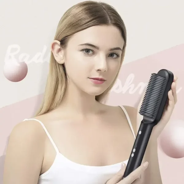 Hair Straightener Professional Quick Heated Electric Hot Comb Hair Straightener Personal Care Multifunctional Hairstyle Brush - Image 4