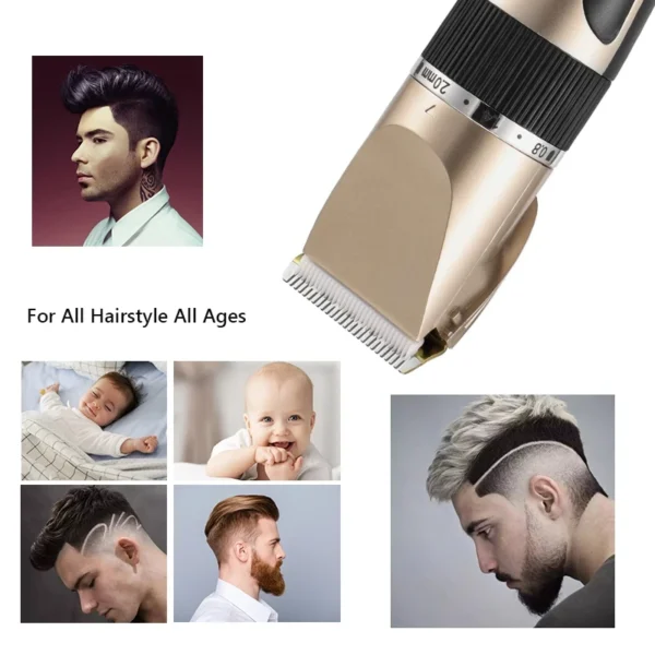 Hair Clipper Electric Barber Hair Trimmers For Men Adults Kids Cordless Rechargeable Hair Cutter Machine Professional - Image 18