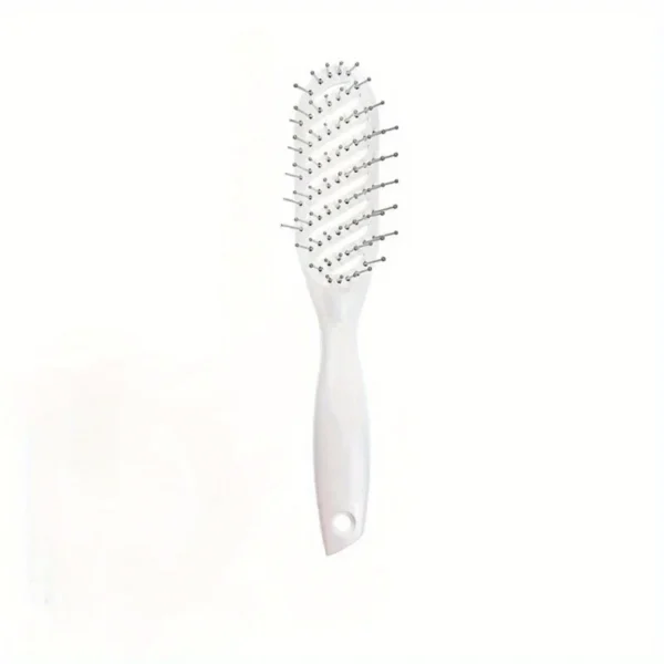 1pc Ergonomic Curved Hair Comb for Men & Women - Nylon Bristles, ABS Plastic Handle, Massage Round Head, High-Temperature Resist - Image 7