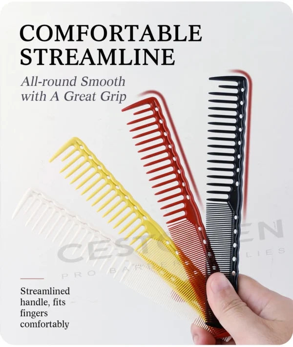 NEWEST Pro Stylist Tapered Comb Heat Resistant Women Smooth Hair Combs Barbershop Hair Cutting Comb For Men Hair Styling Tools - Image 18