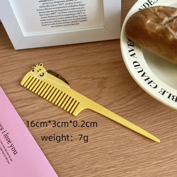 Pointed Tail Comb Tulip Acetate Comb Animal Puppy Makeup Comb Hair Accessories Wide Toothed Hairdressing Combs Household - Image 13