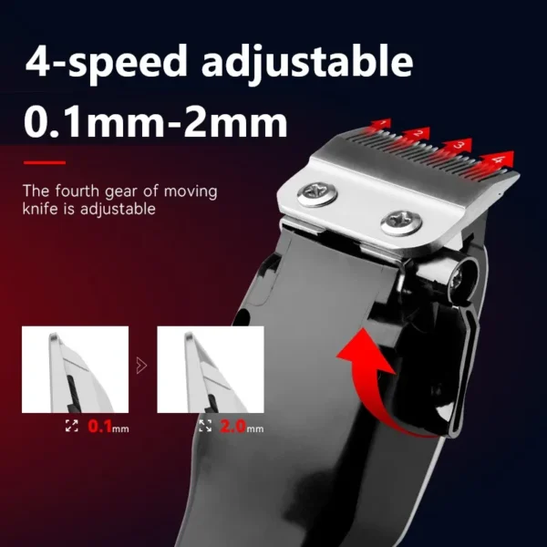 Kemei Professional Hair Clipper Rechargeable Hair Trimmer For Men Shaver Hair Cutting Machine Barber Accessories Cut Machin - Image 6