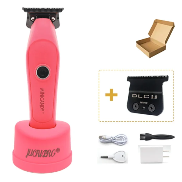 JUCAI MINICANDY JC-08 Professional Men's Hair Clipper DLC Blade Brushless Motor with Base Charger Hair Trimmer Finishing Machine - Image 7
