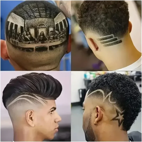 Vintage USB Charging Electric Hair Trimmer Portable Barber Clipper Professional Haircut Machine for Men - Boyfriend Gift - Image 23