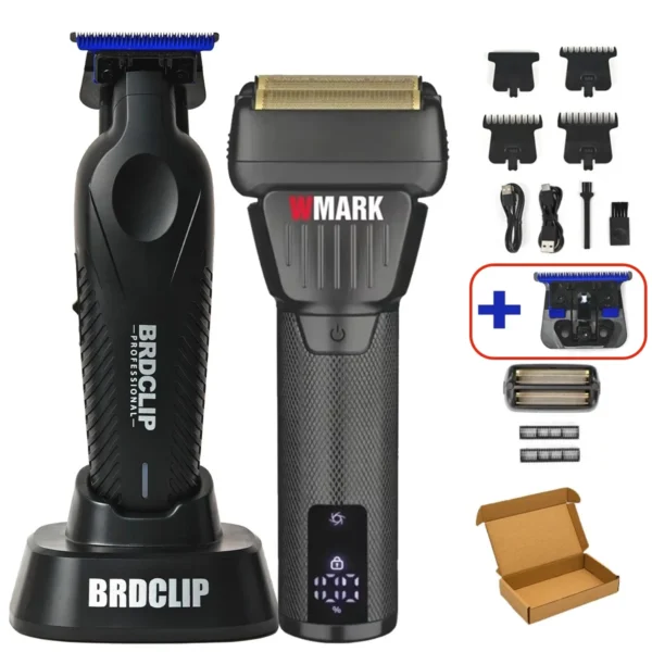 Professional Electric Hair Trimmer BRD 9615 DLC and Blue Ceramic Blade Barber Shop Hair Clipper NG 7982 Electric Shaver 9000RPM - Image 7
